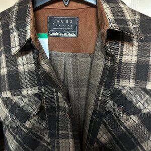 Jachs Men's Flannel Shirt Heavyweight Blue Size S